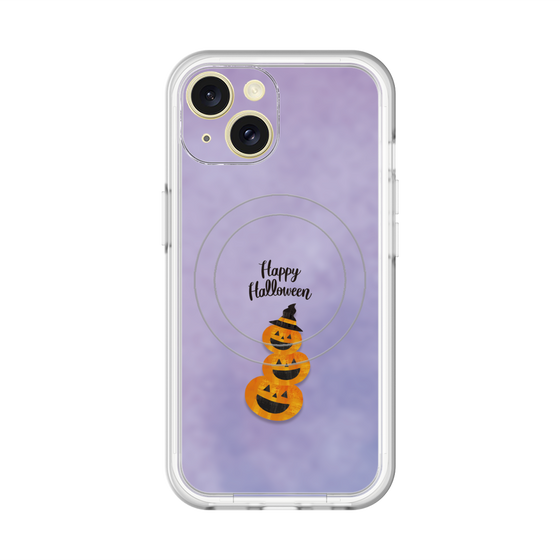 スリムプロテクションプレミアムケース with MagSafe［ Happy Halloween - Pumpkin ］