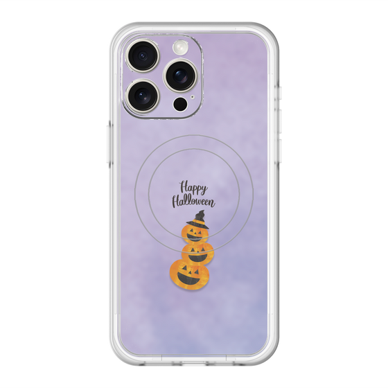 スリムプロテクションプレミアムケース with MagSafe［ Happy Halloween - Pumpkin ］