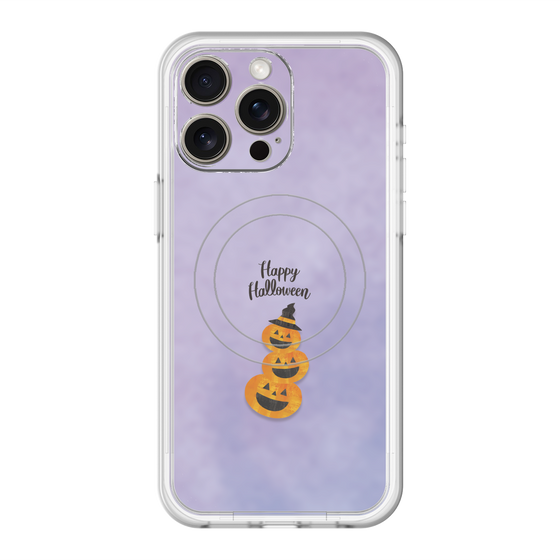 スリムプロテクションプレミアムケース with MagSafe［ Happy Halloween - Pumpkin ］