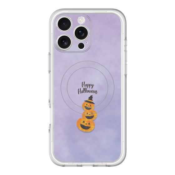 スリムプロテクションプレミアムケース with MagSafe［ Happy Halloween - Pumpkin ］