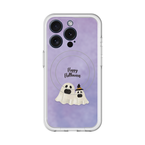 スリムプロテクションプレミアムケース with MagSafe［ Happy Halloween - Ghost ］