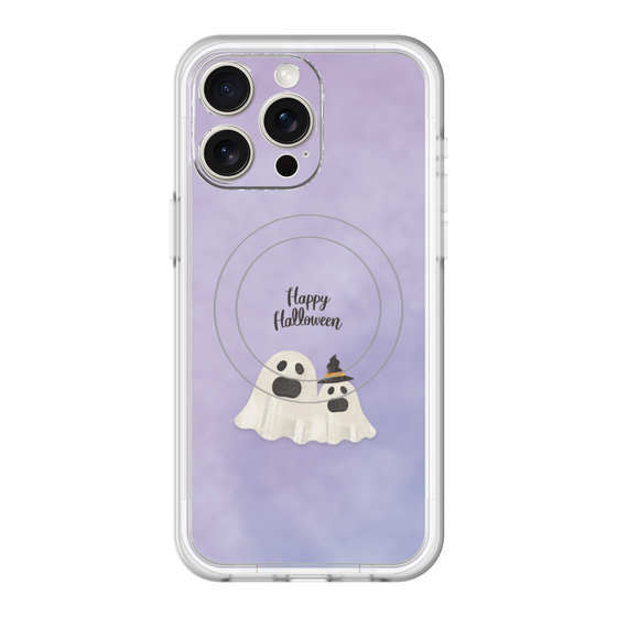 スリムプロテクションプレミアムケース with MagSafe［ Happy Halloween - Ghost ］