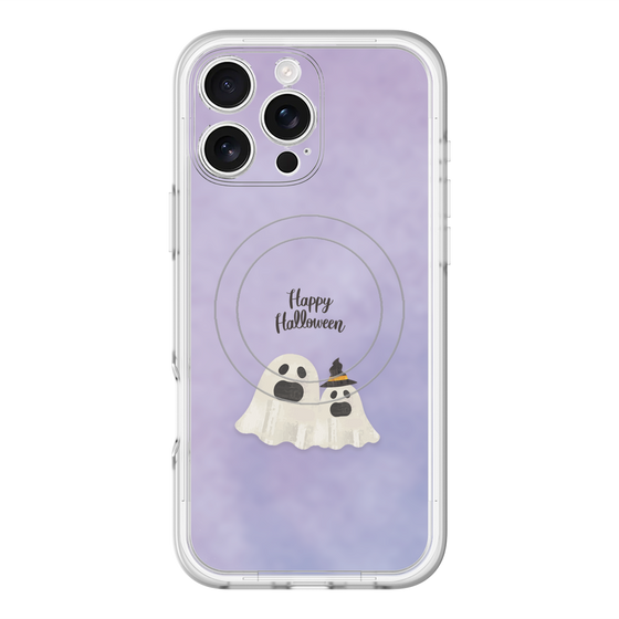 スリムプロテクションプレミアムケース with MagSafe［ Happy Halloween - Ghost ］