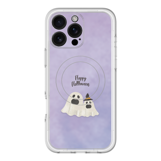 スリムプロテクションプレミアムケース with MagSafe［ Happy Halloween - Ghost ］