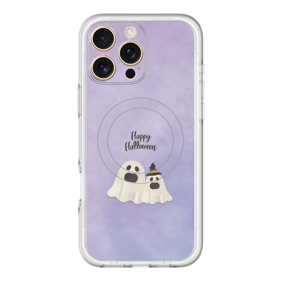 スリムプロテクションプレミアムケース with MagSafe［ Happy Halloween - Ghost ］