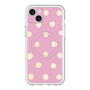 スリムプロテクションプレミアムケース with MagSafe［ 水彩ドット・レトロカラー - Pink ］