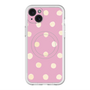 スリムプロテクションプレミアムケース with MagSafe［ 水彩ドット・レトロカラー - Pink ］