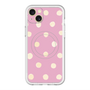 スリムプロテクションプレミアムケース with MagSafe［ 水彩ドット・レトロカラー - Pink ］