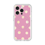 スリムプロテクションプレミアムケース with MagSafe［ 水彩ドット・レトロカラー - Pink ］