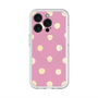 スリムプロテクションプレミアムケース with MagSafe［ 水彩ドット・レトロカラー - Pink ］