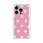 スリムプロテクションプレミアムケース with MagSafe［ 水彩ドット・レトロカラー - Pink ］