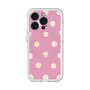 スリムプロテクションプレミアムケース with MagSafe［ 水彩ドット・レトロカラー - Pink ］