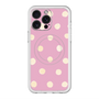 スリムプロテクションプレミアムケース with MagSafe［ 水彩ドット・レトロカラー - Pink ］