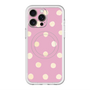 スリムプロテクションプレミアムケース with MagSafe［ 水彩ドット・レトロカラー - Pink ］