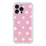 スリムプロテクションプレミアムケース with MagSafe［ 水彩ドット・レトロカラー - Pink ］