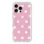 スリムプロテクションプレミアムケース with MagSafe［ 水彩ドット・レトロカラー - Pink ］