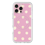 スリムプロテクションプレミアムケース with MagSafe［ 水彩ドット・レトロカラー - Pink ］