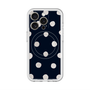 スリムプロテクションプレミアムケース with MagSafe［ 水彩ドット・レトロカラー - Navy ］