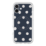 スリムプロテクションプレミアムケース with MagSafe［ 水彩ドット・レトロカラー - Navy ］