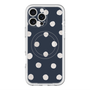 スリムプロテクションプレミアムケース with MagSafe［ 水彩ドット・レトロカラー - Navy ］
