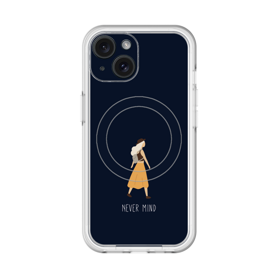 スリムプロテクションプレミアムケース with MagSafe［ Never Mind - Navy ］