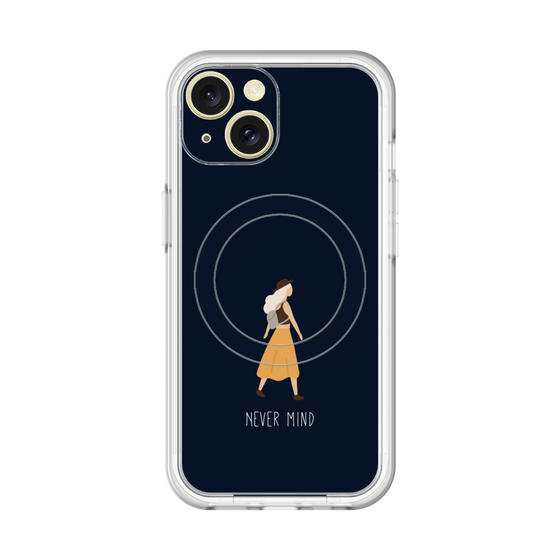 スリムプロテクションプレミアムケース with MagSafe［ Never Mind - Navy ］