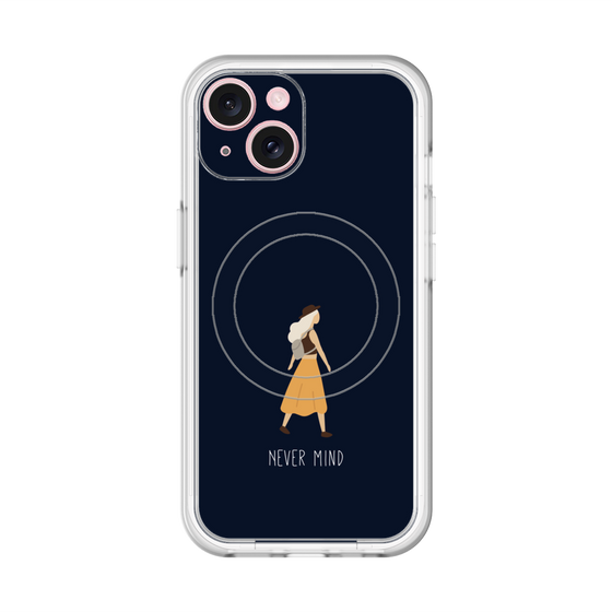スリムプロテクションプレミアムケース with MagSafe［ Never Mind - Navy ］