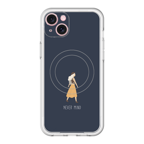 スリムプロテクションプレミアムケース with MagSafe［ Never Mind - Navy ］