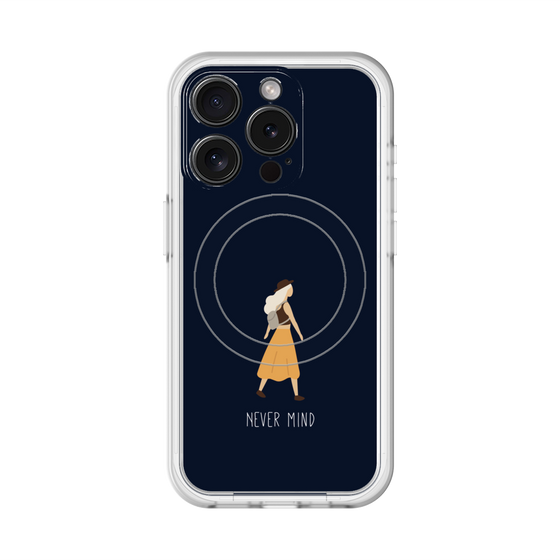 スリムプロテクションプレミアムケース with MagSafe［ Never Mind - Navy ］