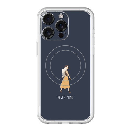 スリムプロテクションプレミアムケース with MagSafe［ Never Mind - Navy ］