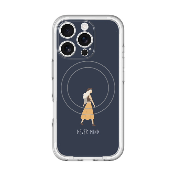 スリムプロテクションプレミアムケース with MagSafe［ Never Mind - Navy ］