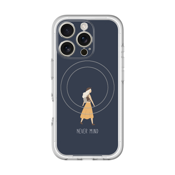 スリムプロテクションプレミアムケース with MagSafe［ Never Mind - Navy ］