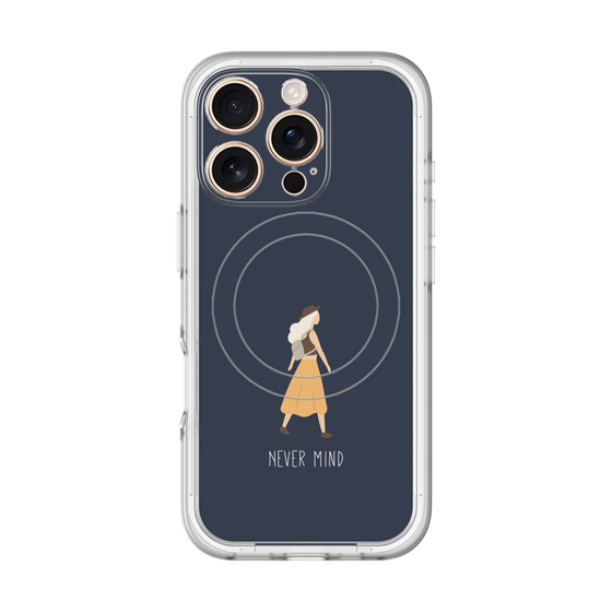 スリムプロテクションプレミアムケース with MagSafe［ Never Mind - Navy ］
