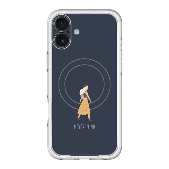 スリムプロテクションプレミアムケース with MagSafe［ Never Mind - Navy ］