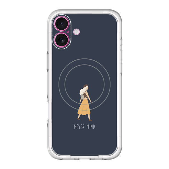スリムプロテクションプレミアムケース with MagSafe［ Never Mind - Navy ］