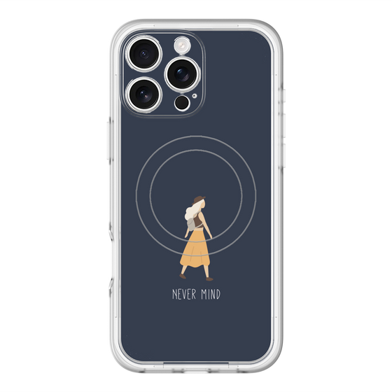 スリムプロテクションプレミアムケース with MagSafe［ Never Mind - Navy ］