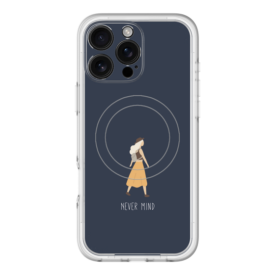 スリムプロテクションプレミアムケース with MagSafe［ Never Mind - Navy ］