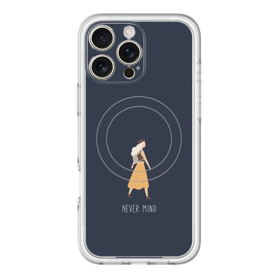 スリムプロテクションプレミアムケース with MagSafe［ Never Mind - Navy ］