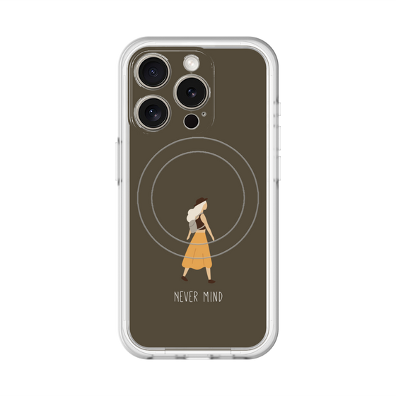 スリムプロテクションプレミアムケース with MagSafe［ Never Mind - Brown ］