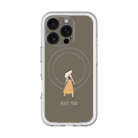 スリムプロテクションプレミアムケース with MagSafe［ Never Mind - Brown ］