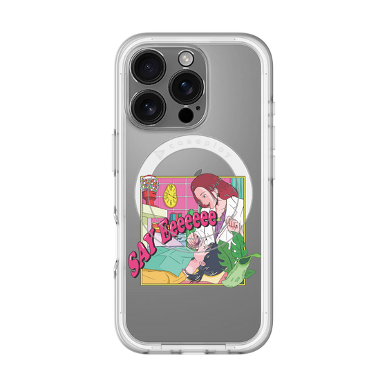 スリムプロテクションプレミアムケース with MagSafe［ SAY Eeeeeee ］