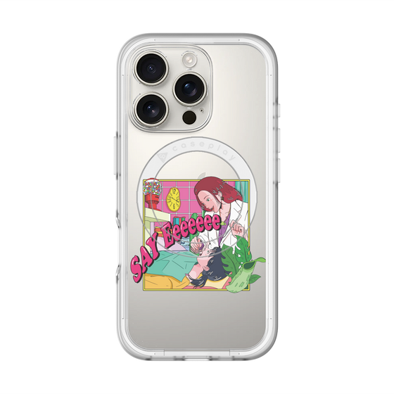 スリムプロテクションプレミアムケース with MagSafe［ SAY Eeeeeee ］