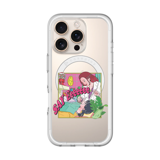 スリムプロテクションプレミアムケース with MagSafe［ SAY Eeeeeee ］