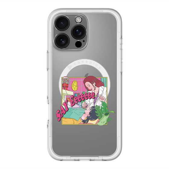 スリムプロテクションプレミアムケース with MagSafe［ SAY Eeeeeee ］