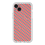 スリムプロテクションプレミアムケース with MagSafe［ Small Stripe - Red × Black ］