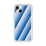 スリムプロテクションプレミアムケース with MagSafe［ Middle Stripe - Blue ］