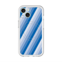 スリムプロテクションプレミアムケース with MagSafe［ Middle Stripe - Blue ］