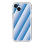スリムプロテクションプレミアムケース with MagSafe［ Middle Stripe - Blue ］