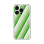 スリムプロテクションプレミアムケース with MagSafe［ Middle Stripe - Green ］