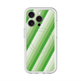 スリムプロテクションプレミアムケース with MagSafe［ Middle Stripe - Green ］